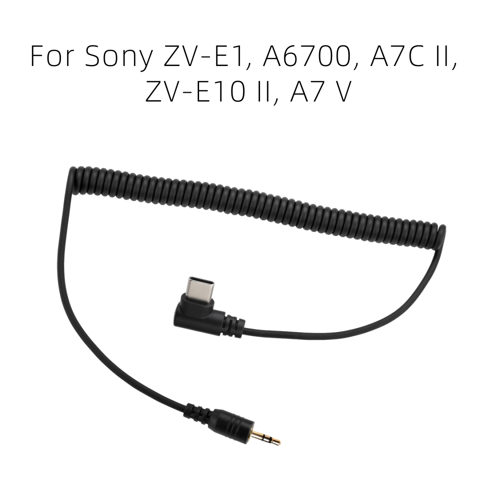 Sony Camera Zv-E10 - AODELAN S10 รีโมทชัตเตอร์สายเชื่อมต่อสายเคเบิล 2.5 มม.ถึง USB-C